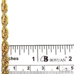 Solid Rope Link Chain 14K Yellow Gold 28 Inches 5.7mm   66182 - Image 6