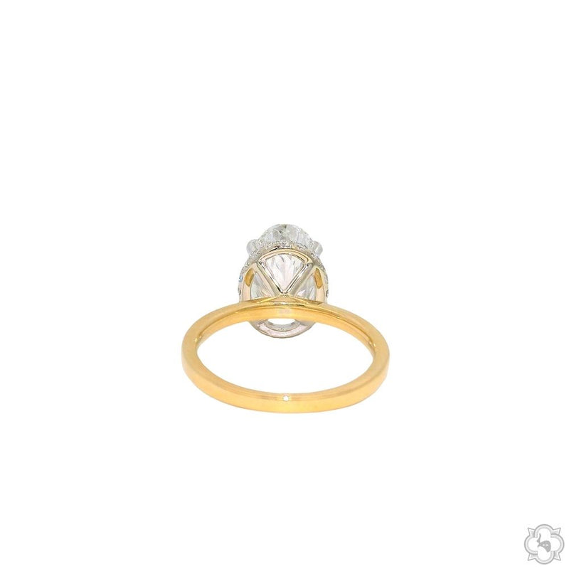 Solis 4ct Oval Engagement Ring 70593 - Image 4