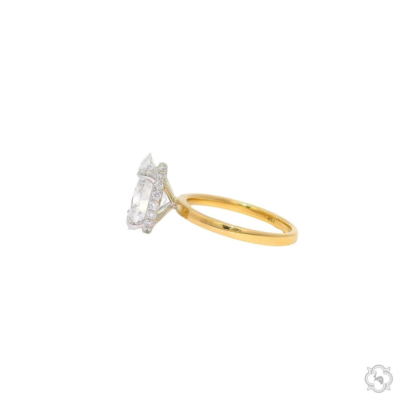 Solis 4ct Oval Engagement Ring 70593 - Image 5