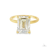 Solitaire Emerald Diamond Engagement Ring (L) 70116 - Image 1