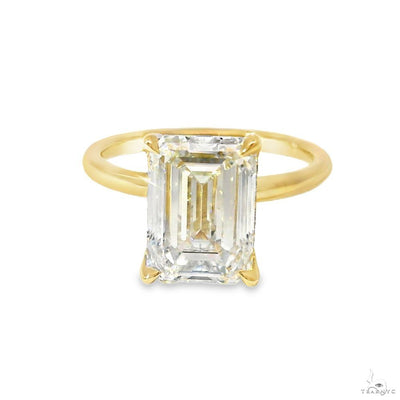 Solitaire Emerald Diamond Engagement Ring (L) 70116 - Image 1