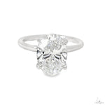 Solitaire Oval Diamond Engagement Ring (L) 70113 - Image 1