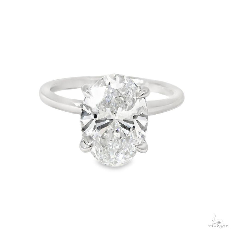 Solitaire Oval Diamond Engagement Ring (L) 70113 - Image 1