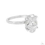 Solitaire Oval Diamond Engagement Ring (L) 70113 - Image 3