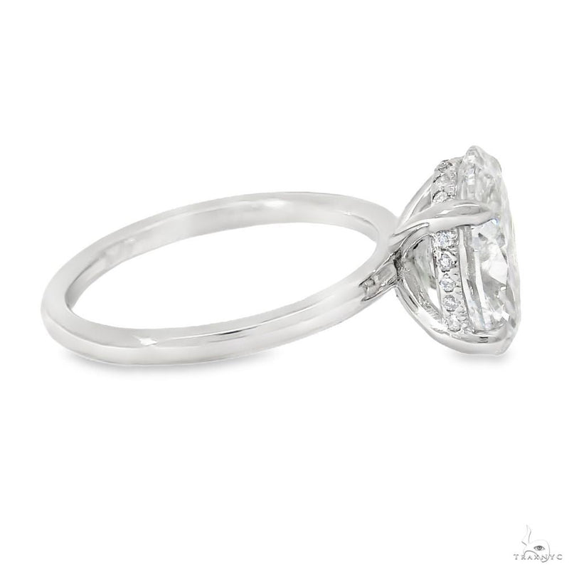 Solitaire Oval Diamond Engagement Ring (L) 70113 - Image 4