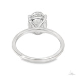 Solitaire Oval Diamond Engagement Ring (L) 70113 - Image 5