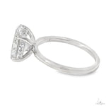 Solitaire Oval Diamond Engagement Ring (L) 70113 - Image 6