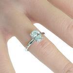 Solitaire Oval Diamond Engagement Ring (M) 70112 - Image 6