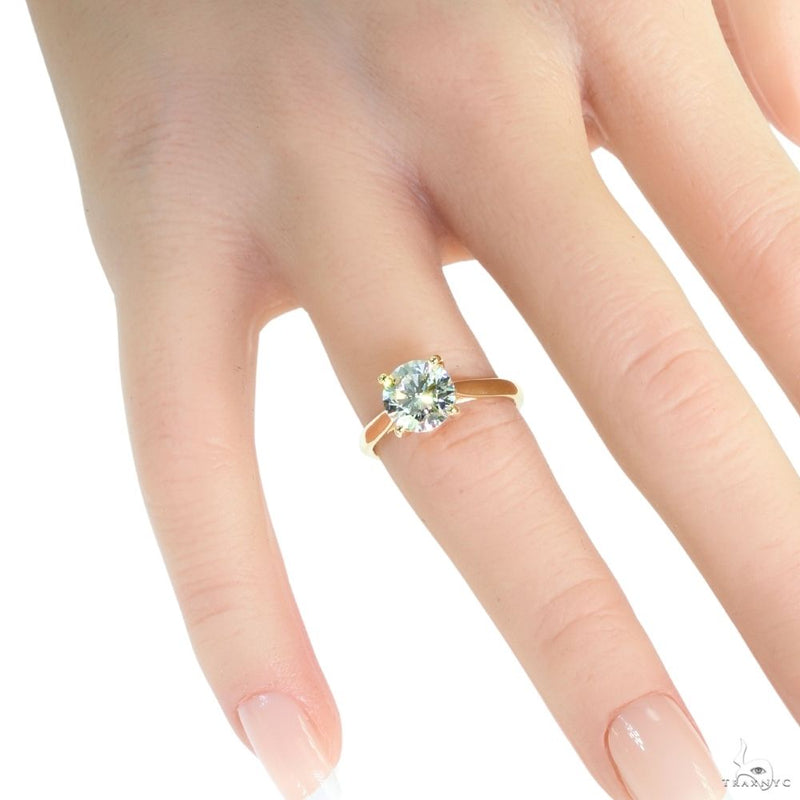 Solitaire Round Brilliant Diamond Engagement Ring 70118 - Image 14