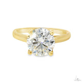 14K Gold Solitaire Round Brilliant Lab-Grown Diamond Engagement Ring 70118