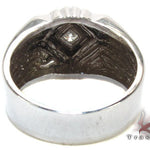 White Gold Mens Solitaire  XL Ring 2585 - Image 6