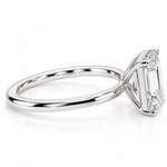 Solitaire Emerald Lab-Grown Diamond Engagement Ring 70114