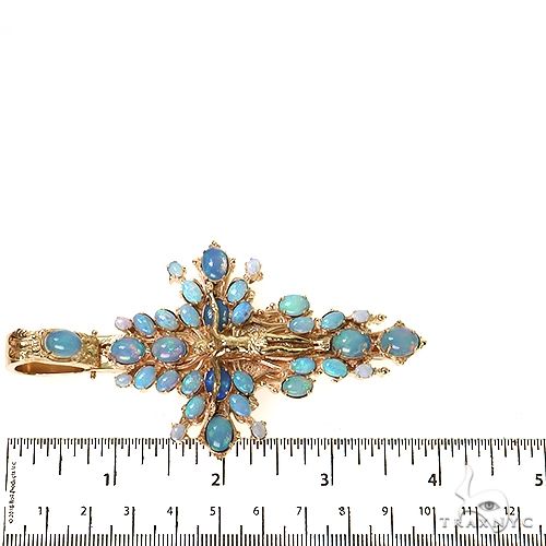 Sovereign's Halo Opal Cross pendant 69449 | TraxNYC