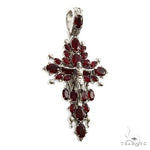 Sovereign's Halo Ruby Cross pendant  Mini 69508 - Image 2