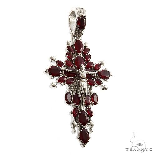 Sovereign's Halo Ruby Cross pendant  Mini 69508 - Image 2