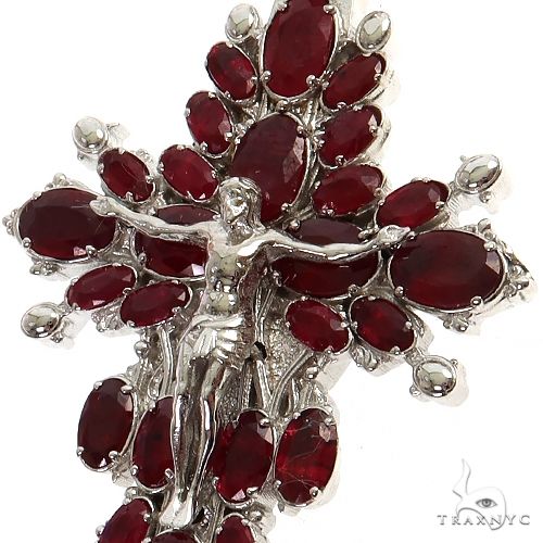 Sovereign's Halo Ruby Cross pendant  Mini 69508 - Image 3