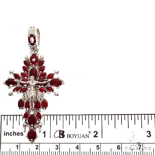 Sovereign's Halo Ruby Cross pendant  Mini 69508 - Image 5