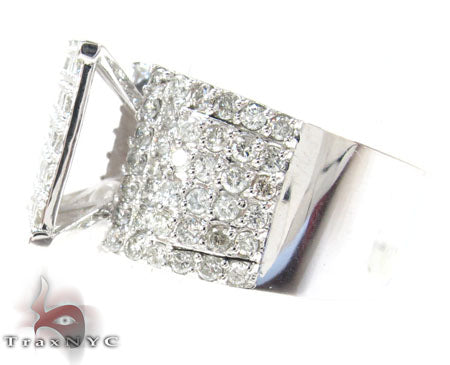 14K White Gold Sparkling Iced Diamond Ring 25769 - Image 5