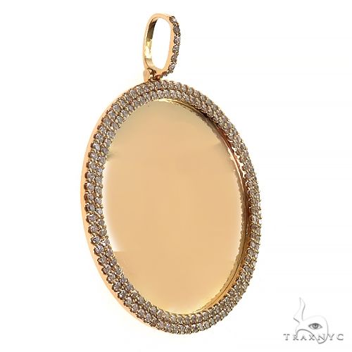 14K Gold Sparkling Memories 2 Row Diamond Photo Pendant, photo 2 of 6