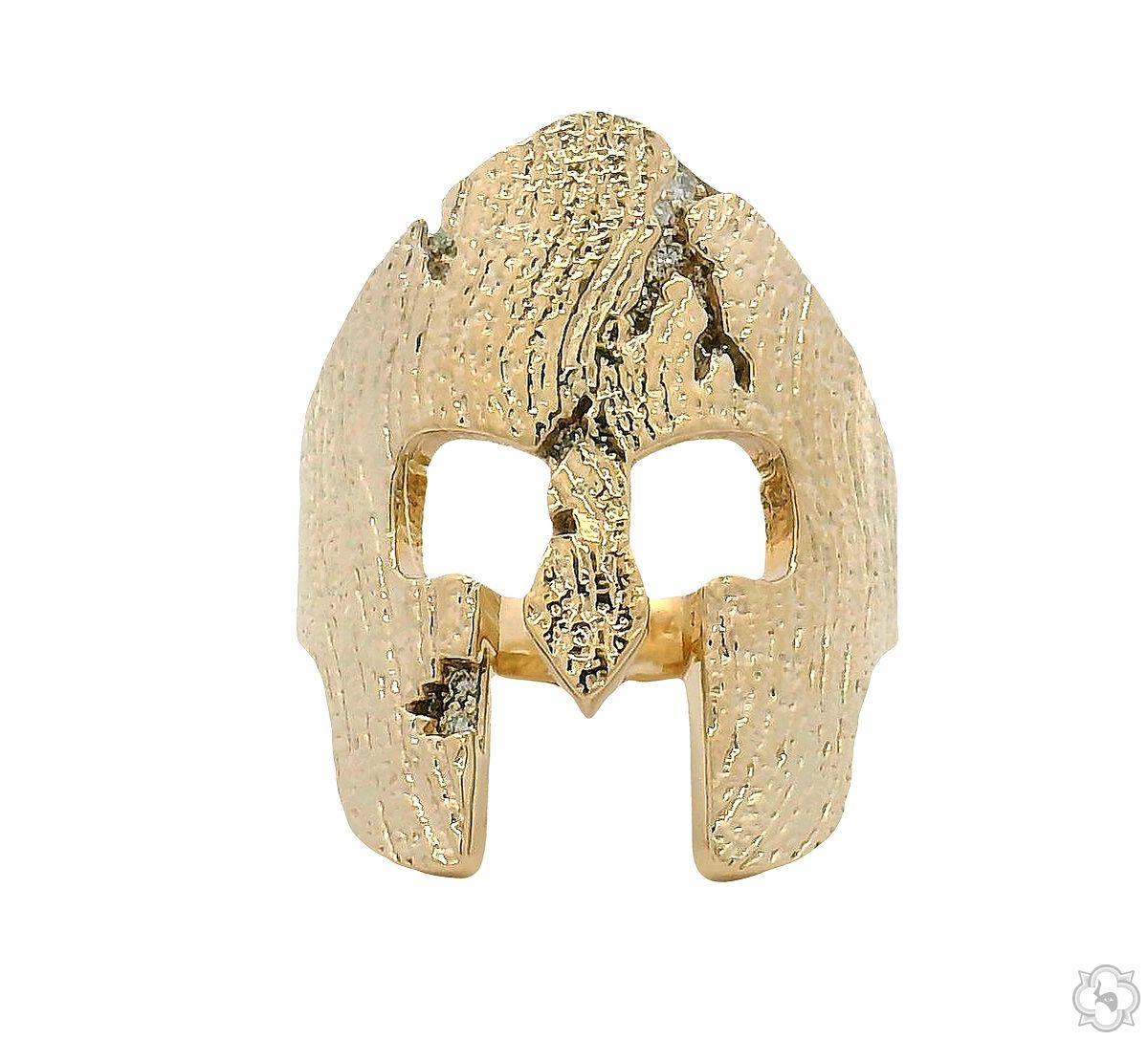 Spartan Mask Diamond Ring 49760 | TraxNYC