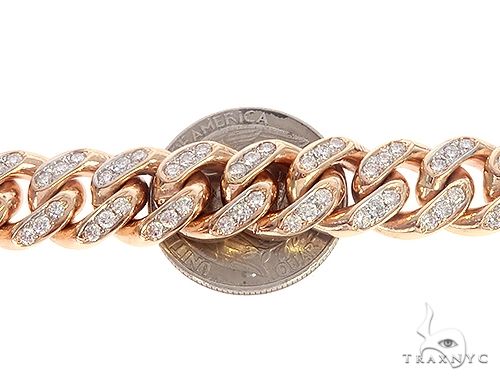 Special Custom Heavy Solid Rose Gold Miami Cuban Link Chain 28 Inches 12mm 65358 - Image 7