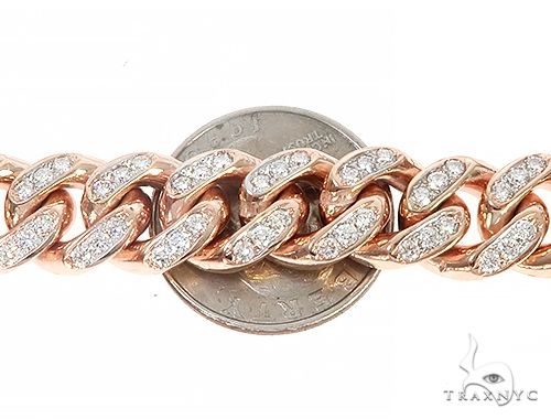 Special Custom Heavy Solid Rose Gold Miami Cuban Link Chain 65256 - Image 7