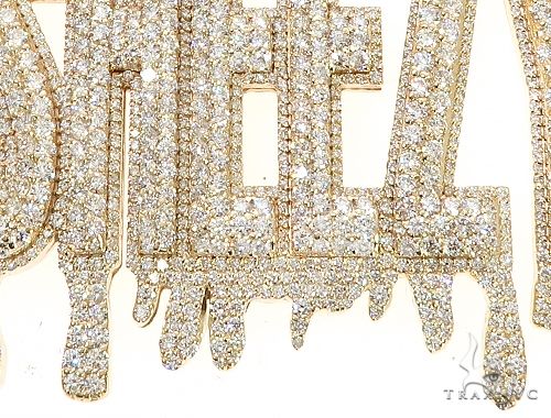Special Custom Yellow Gold  Name Pendant Sheezy with Drip-Prong Set 65254 - Image 6