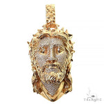 Spikes Crown Jesus Head Diamond Pendant 69120 - Image 1
