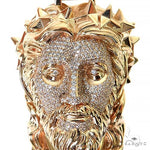 Spikes Crown Jesus Head Diamond Pendant 69120 - Image 3