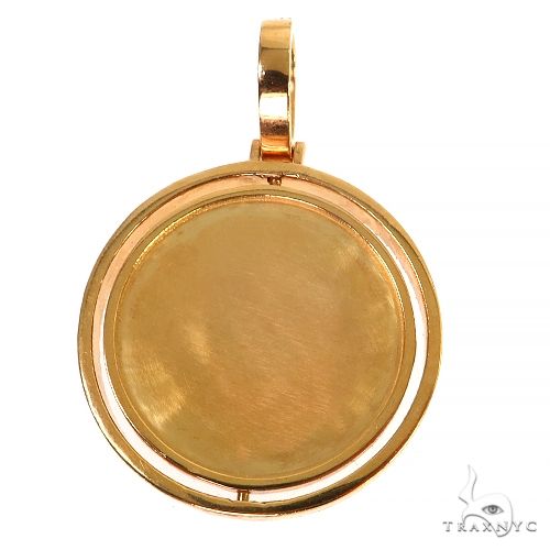 14K Gold Spinning Double Side Photo Pendant, photo 4 of 6