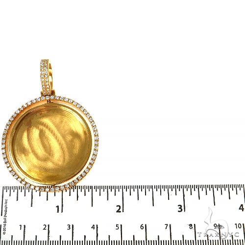 14K Gold Spinning Double Side Photo Pendant, photo 5 of 6