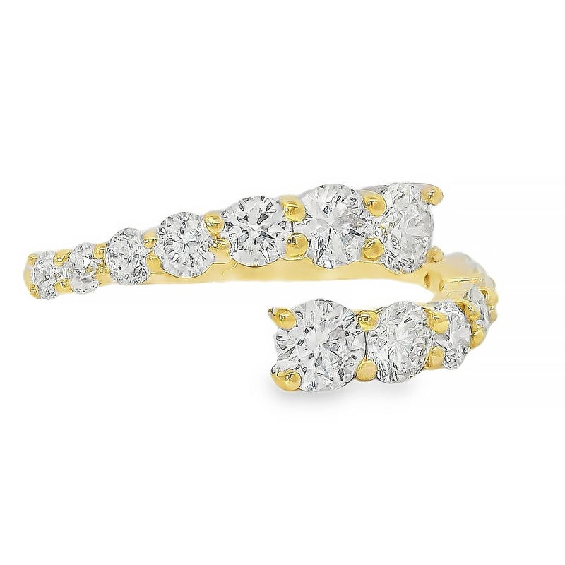 Graduated Rings Manipulative Spiral Graduated Diamond Ring 70762 | TraxNYC