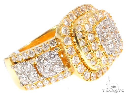 Square Cluster Diamond Ring 64196 - Image 4