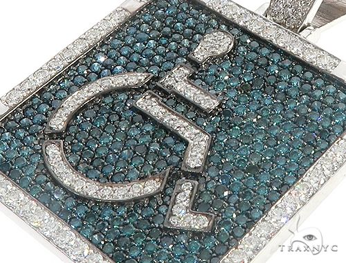 Square Handicap Diamond Pendant 65495 - Image 4