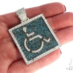 Square Handicap Diamond Pendant 65495 - Image 5