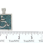 Square Handicap Diamond Pendant 65495 - Image 6