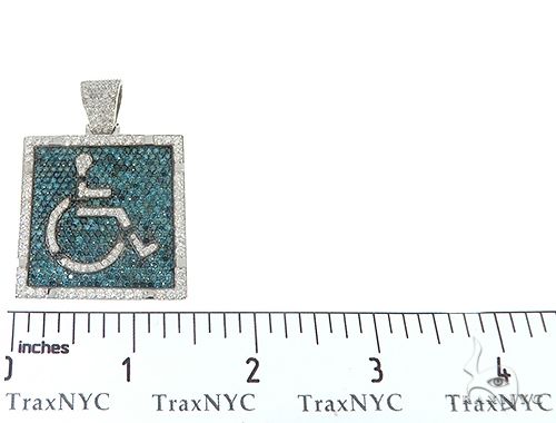 Square Handicap Diamond Pendant 65495 - Image 6