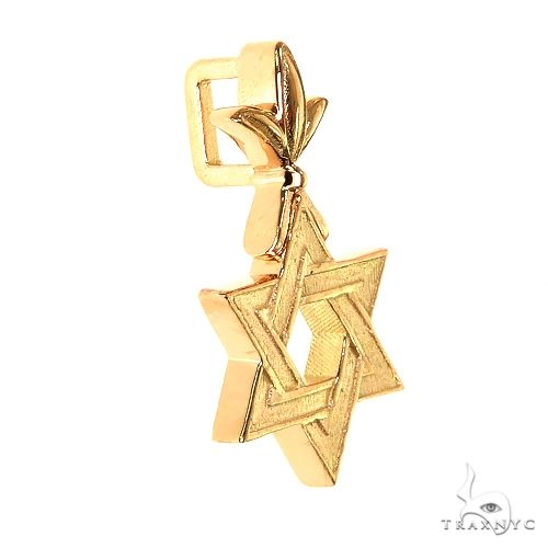 18K Gold Star Of David Pendant Mini, photo 2 of 7