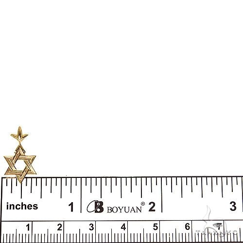 18K Gold Star Of David Pendant Mini, photo 5 of 7
