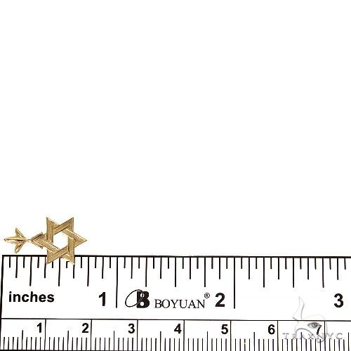 18K Gold Star Of David Pendant Mini, photo 6 of 7