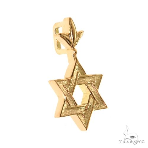 18K Gold Star Of David Pendant Mini, photo 2 of 6