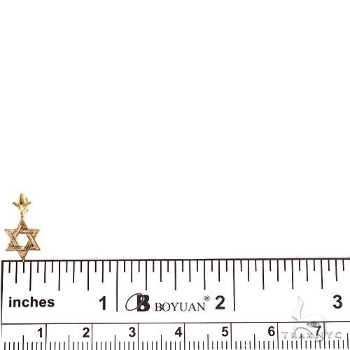 18K Gold Star Of David Pendant Mini, photo 4 of 6