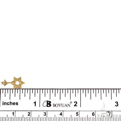 18K Gold Star Of David Pendant Mini, photo 5 of 6