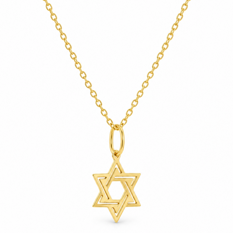 Star of David Necklace, view 3
