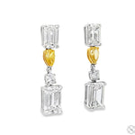Sunlit Elegance Diamond Drop Earrings 70551 - Image 2