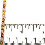 Sunset Serenity Emerald Cut Diamond Tennis Chain 69477 - Image 8