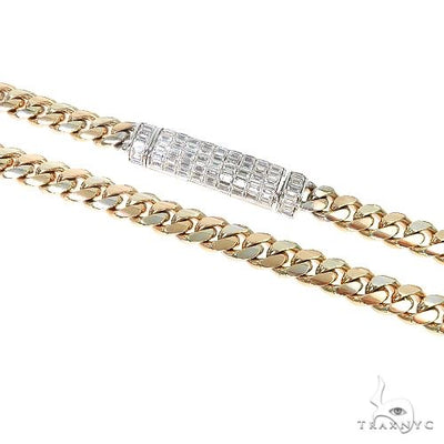 Super Emerald 2 Tone Miami Cuban Link Bracelet 67240 - Image 1