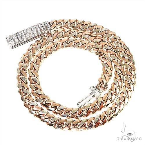 Super Emerald 2 Tone Miami Cuban Link Bracelet 67240 - Image 3