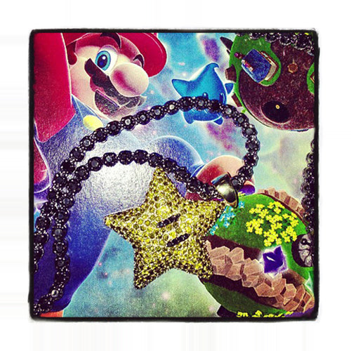 Super Mario Bros Star Yellow Color Diamond Pendant 20121 - Image 10