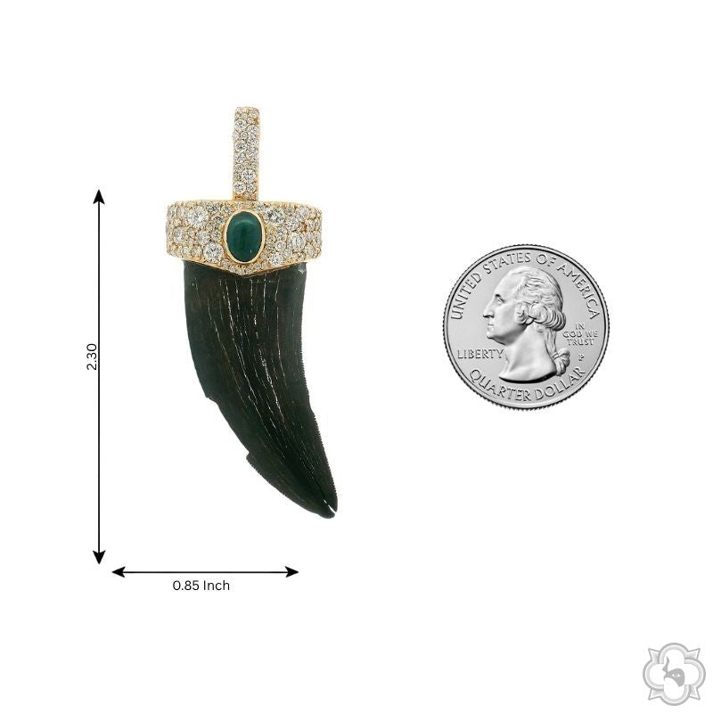 T-Rex Broken Fossil Pendant 70890 - Image 10